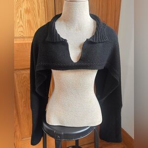 Maeve Black Knit Shrug